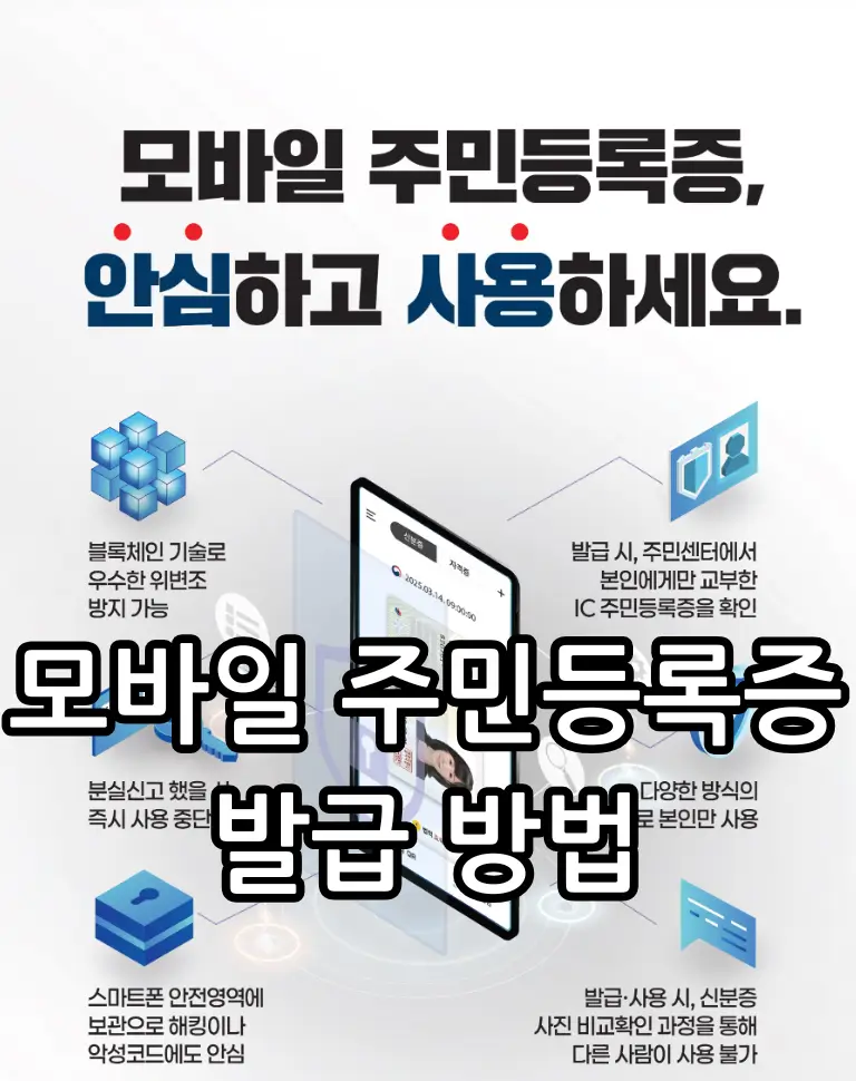 모바일 주민등록증 발급 방법 관련 썸네일