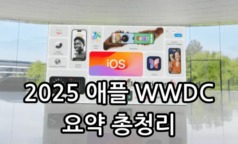 2025 애플 WWDC 요약 총청리 관련 썸네일 출처: 애플